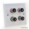 Speaker Wall plate for 2 speaker.