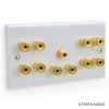 wall plate or 5 speakers 1 x sub woofer