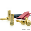 EDGE Right Angle Banana Plugs Gold plated with Heat-shrink