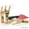 EDGE GOLD plated Speaker Spade with heat-shrink
