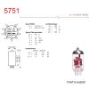 JJ Electronic Characteristic values for JJ ELECTRONIC 5751 electronic valve / tube