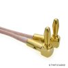 OFC Speaker Cable right angle banana plugs Gold Plated