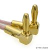 OFC Speaker Cable right angle banana plugs Gold Plated