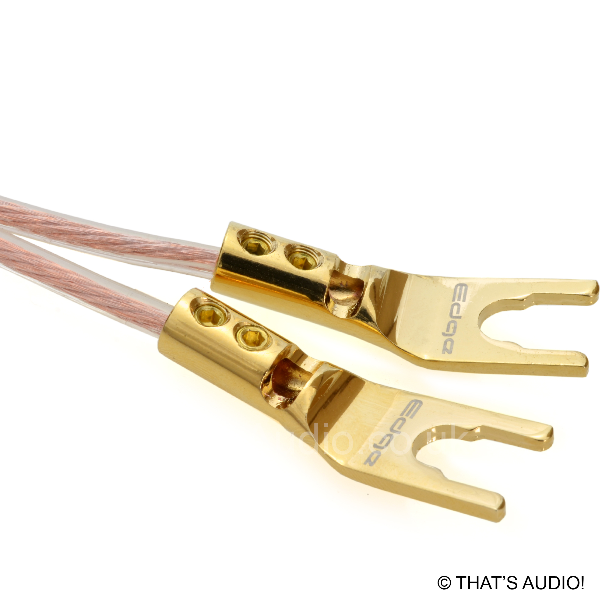 OFC Speaker Cable 1.5mm² (Gold Plated SPADES) 1.5m to 5m - Image 3