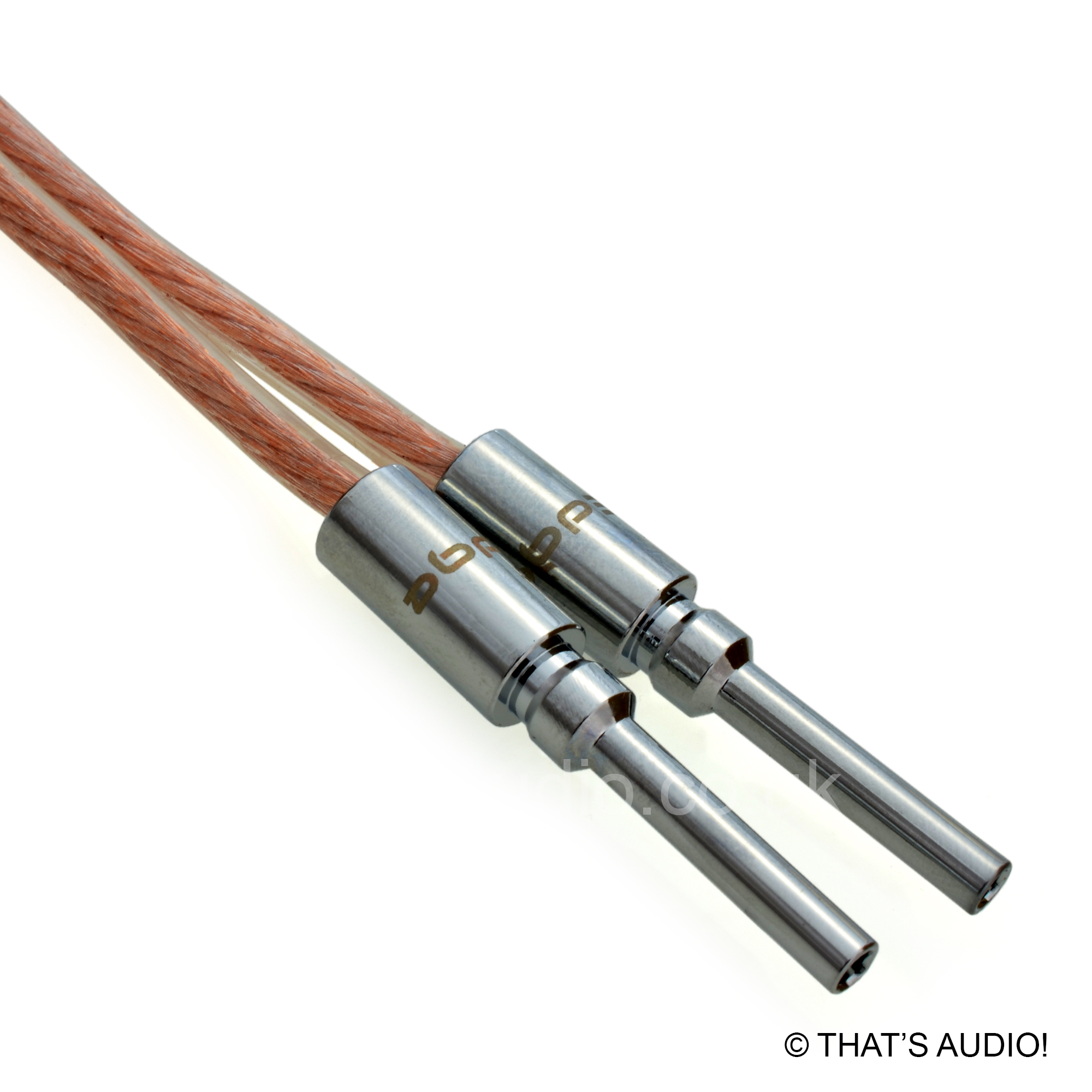 OFC Speaker Cable with banana plugs Rhodium Plated