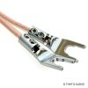 OFC Speaker Cable with Spade Rhodium Plated
