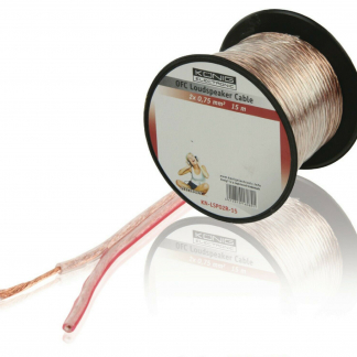 SPEAKER CABLE: OFC 0.75mm (18AWG) 15m Reel