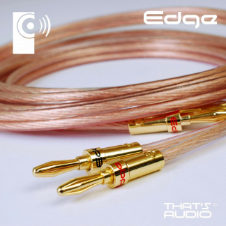 EDGE CUSTOM Speaker Cables (CABP1) 1.5mm² / 16 AWG Cable, Terminated with 4mm Banana Plugs (Select length)