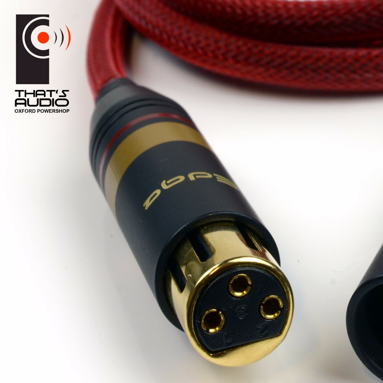 EDGE XLR Cables (Male to Female) RED Custom Made Balanced Cables (PAIR) Select Length - Image 5