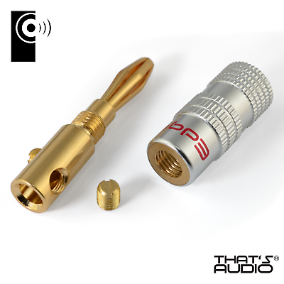 EDGE 4mm Banana Plug (Straight) Gold Plated (8 Pack) - Image 9