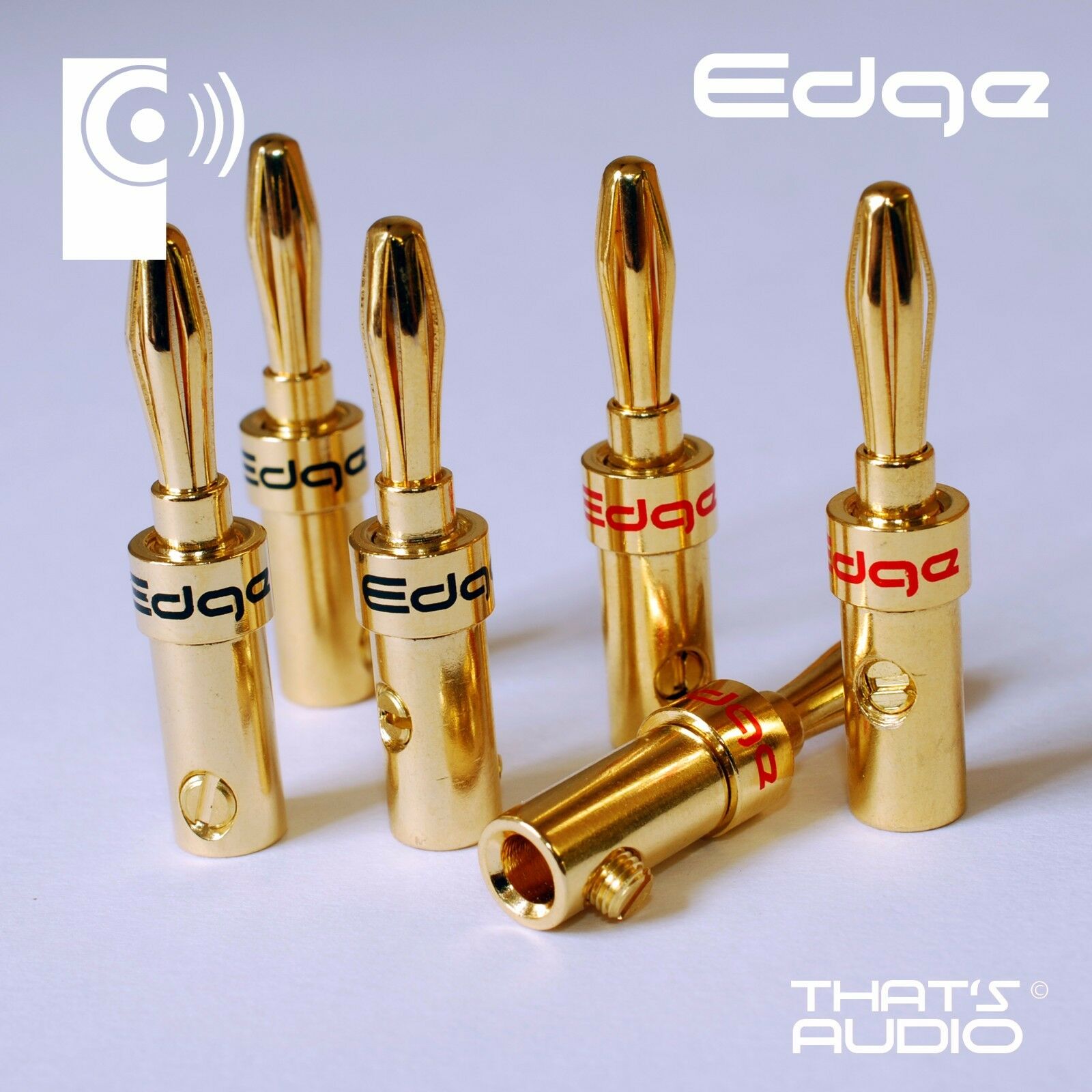 EDGE 4mm Banana Plug (Straight) Gold Plated (6 Pack) - Image 4