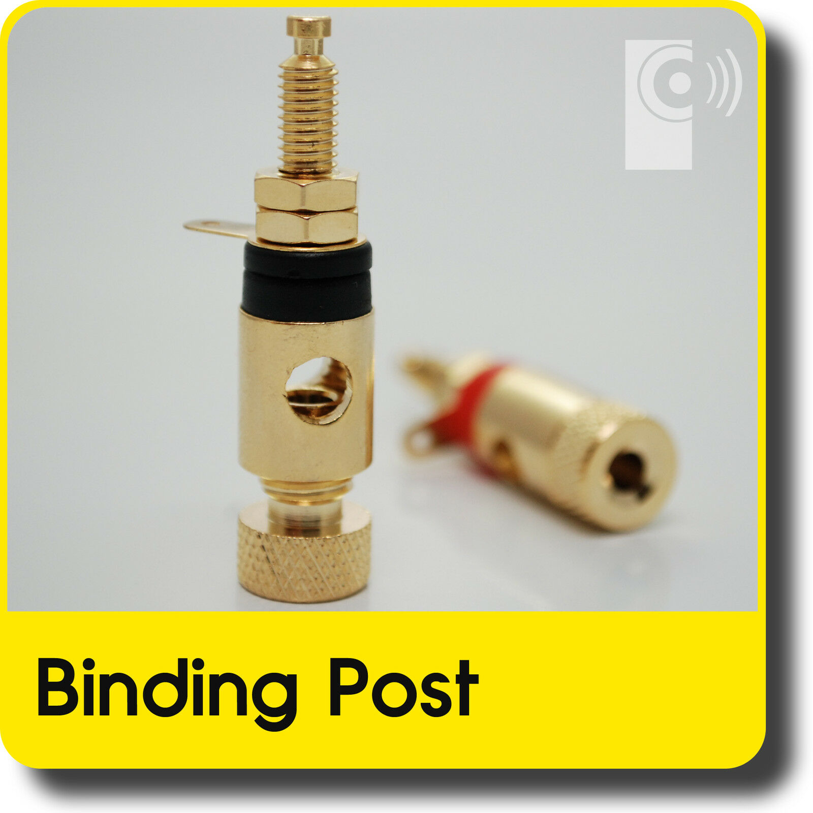 2x EDGE Gold Plated Binding Posts 4mm Banana Plug Amplifier Speaker Socket BI101