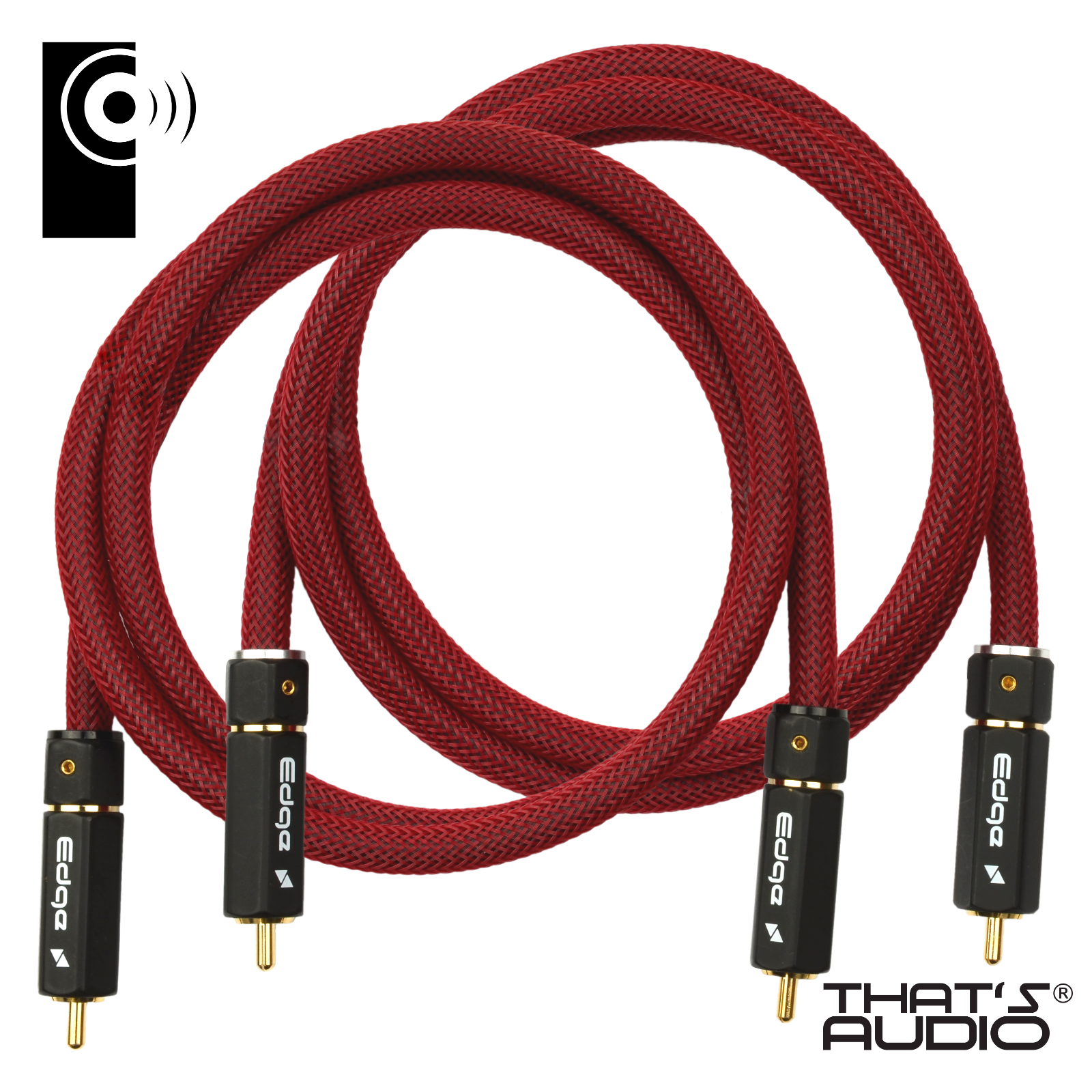 EDGE RCA Interconnects (Male to Male) Pair of 2m RED cables - Image 3
