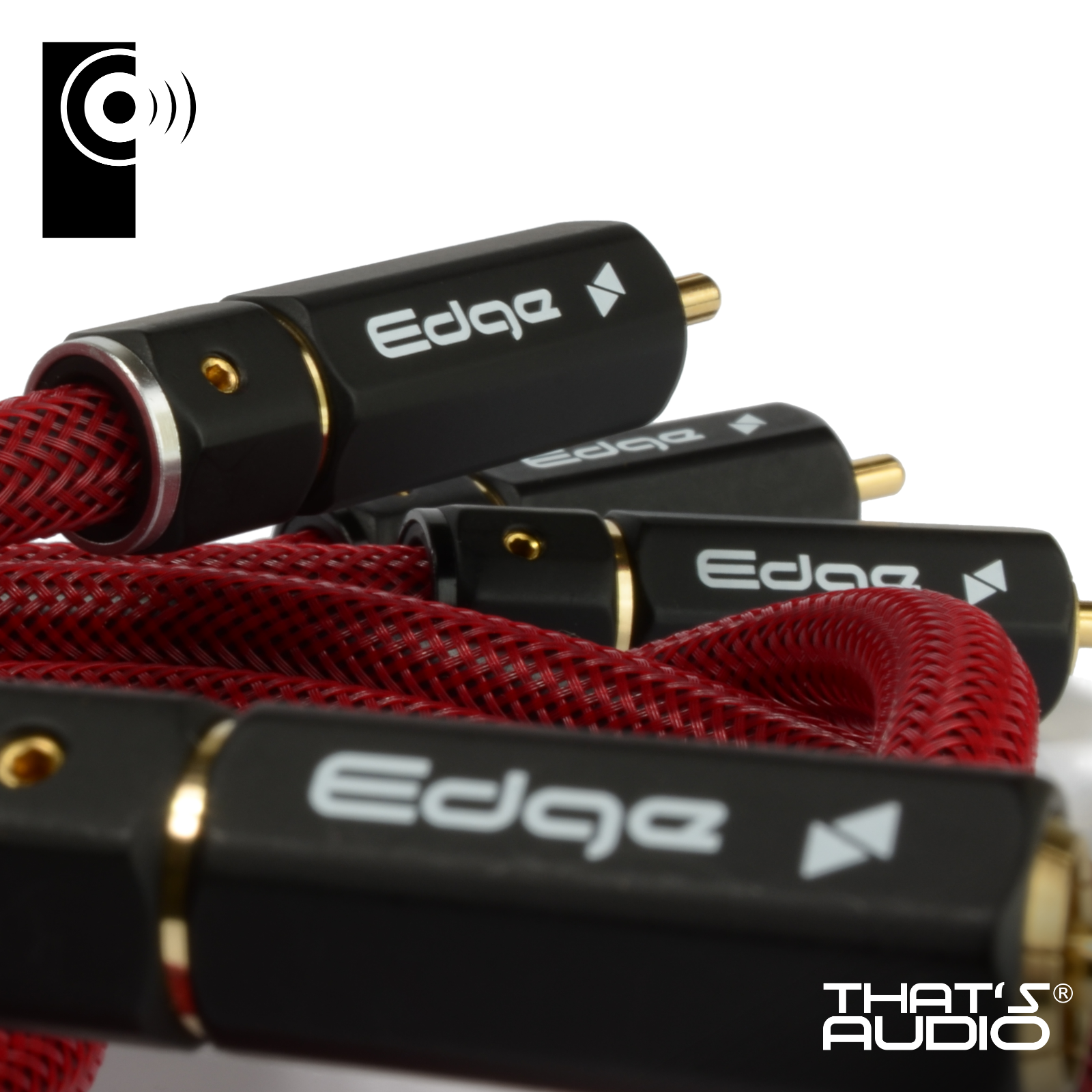EDGE RCA Interconnects (Male to Male) Pair of 2m RED cables - Image 5