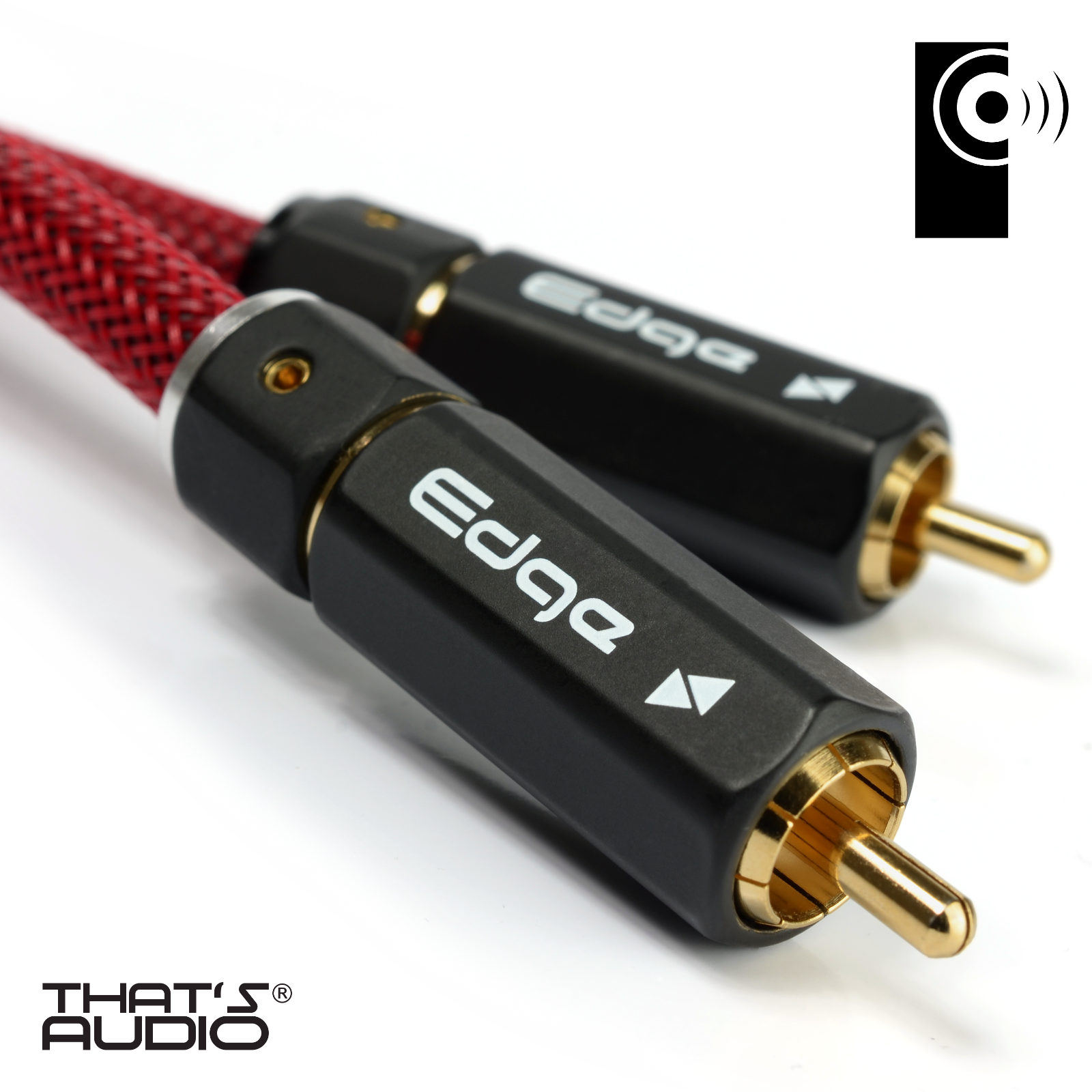 EDGE RCA Interconnects (Male to Male) Pair of 2m RED cables - Image 9