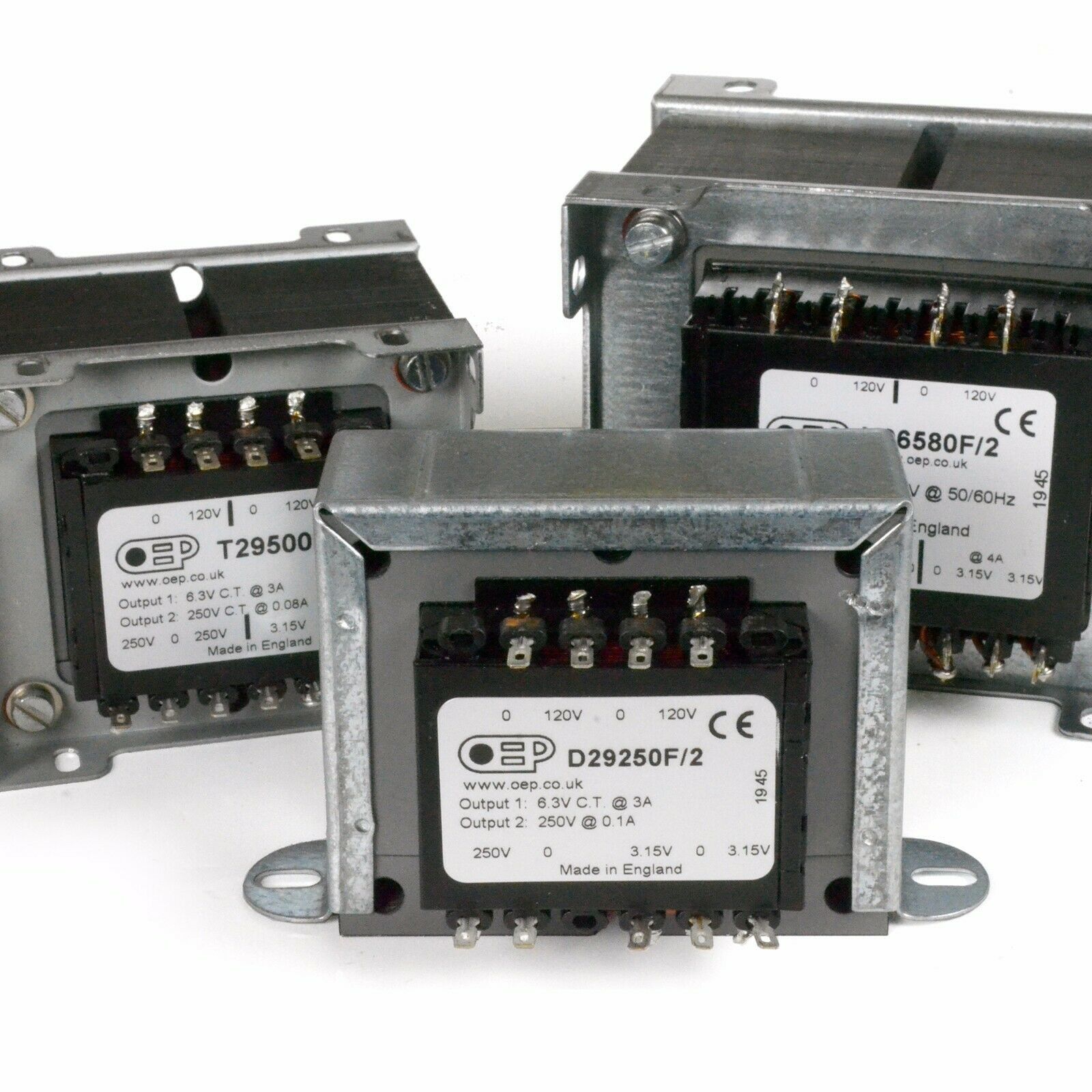 AMPLIFIER POWER TRANSFORMER: 59VA Full Wave (250V-0-250V @ 80mA) OEP T29500F/2 - Image 5