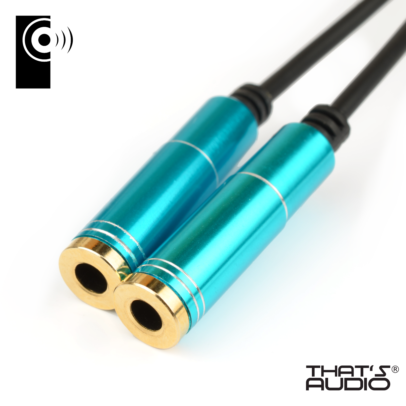 Headphone Splitter Cable BLUE 3.5mm stereo for Smart Phone / Tablet - Image 10