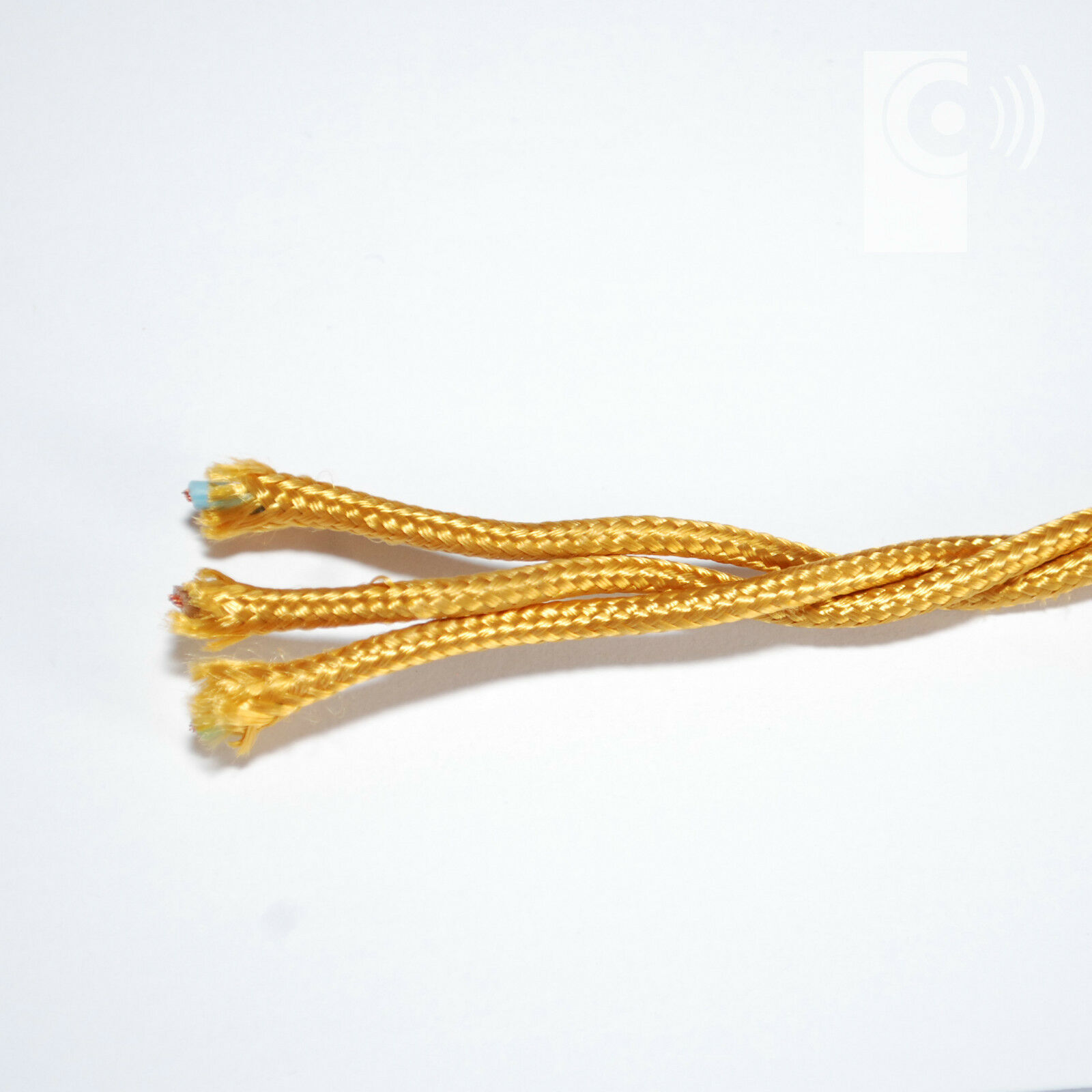 Retro ENGLISH GOLD (Silk Mix) Woven 3-Core cable - Image 4