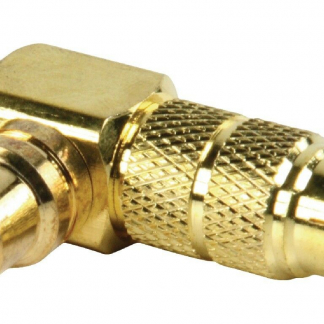 ADAPTER: 90° RCA Male to 2x RCA Female (2 Pack)