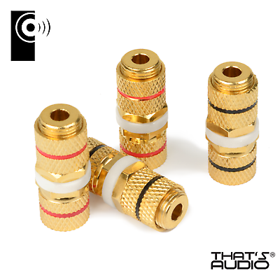 EDGE 4mm Banana Plug Coupler (Gold Plated 6 Pack) - Image 4
