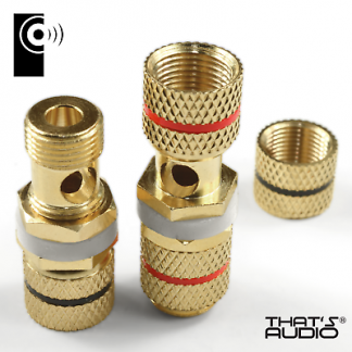 EDGE 4mm Banana Plug Coupler (Gold Plated 6 Pack)