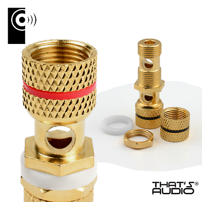 EDGE 4mm Banana Plug Coupler (Gold Plated 6 Pack) - Image 5