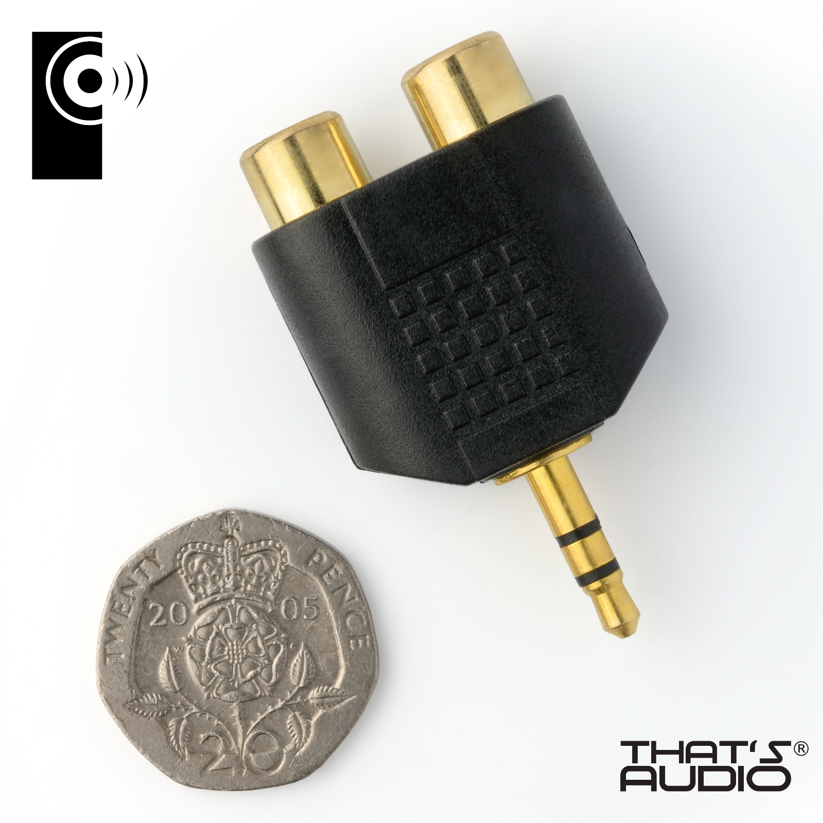 STEREO ADAPTER- 2x RCA (Female) to 3.5mm (Male) - Image 4